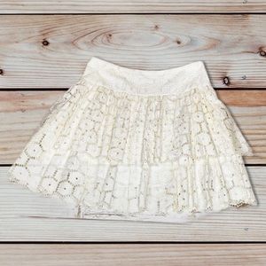 Milly of New York Tiered Eyelet Skirt Size 12